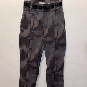 Hollister black camouflage high waist pants